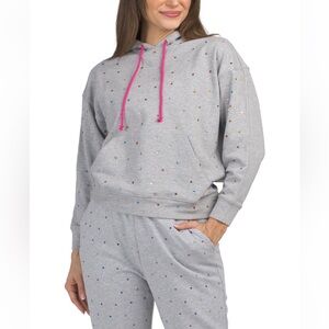 NWT | Terez - Pima cotton embellished hoodie